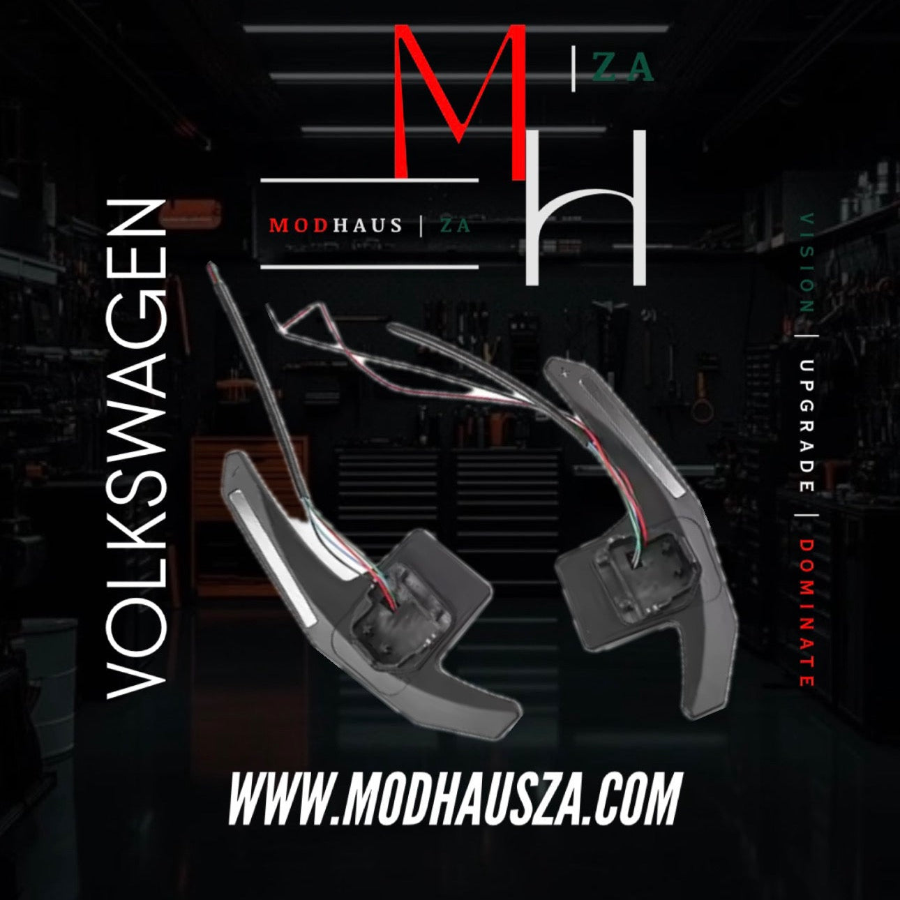 GOLF MK7/7.5 LED CARBON PADDLE SHIFT EXTENSION