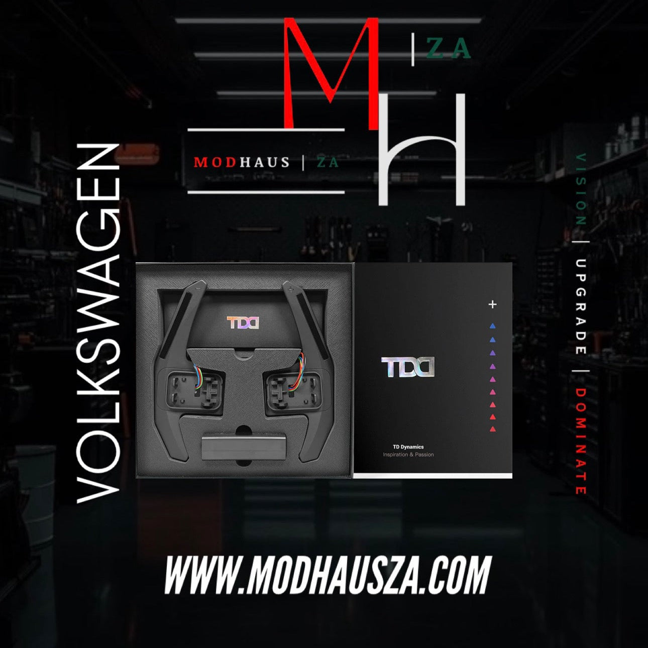 GOLF MK7/7.5 LED CARBON PADDLE SHIFT EXTENSION