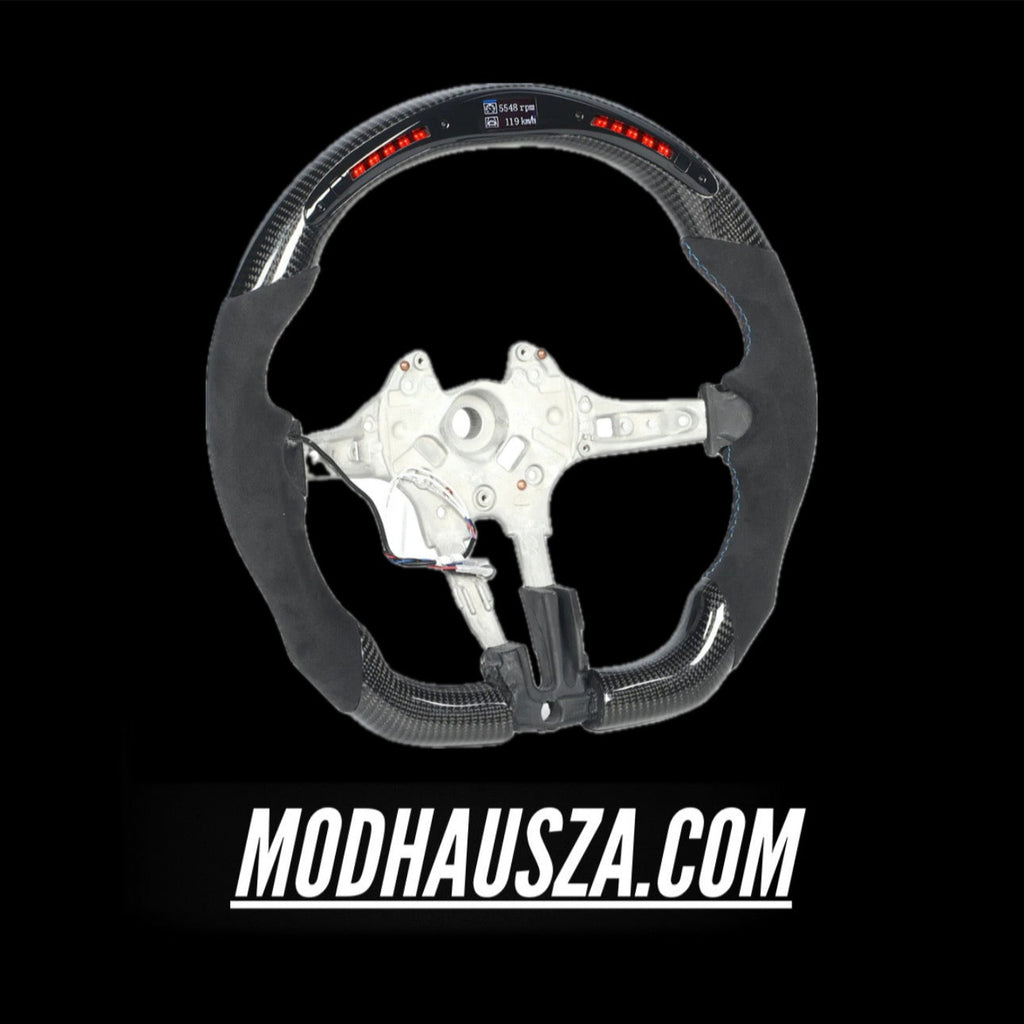 BMW F SERIES LED CARBON FIBRE STEERING