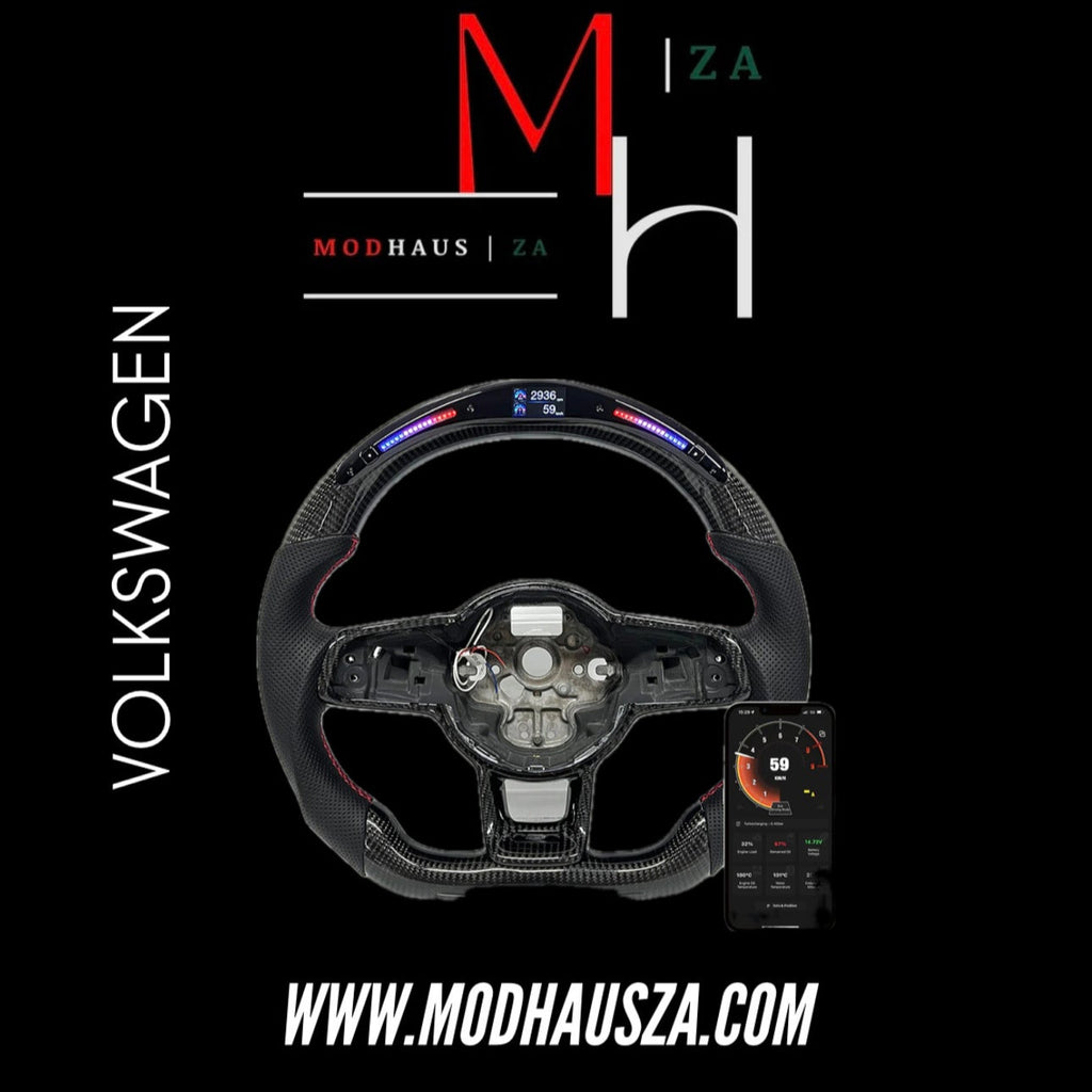 GOLF MK6 LED CARBON STEERING