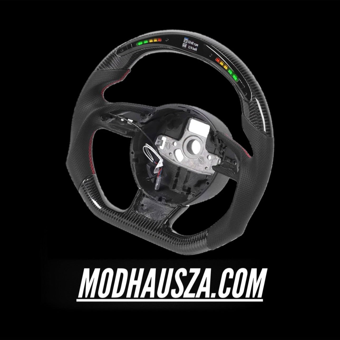 AUDI RS/S LINE CARBON FIBRE LED STEERING