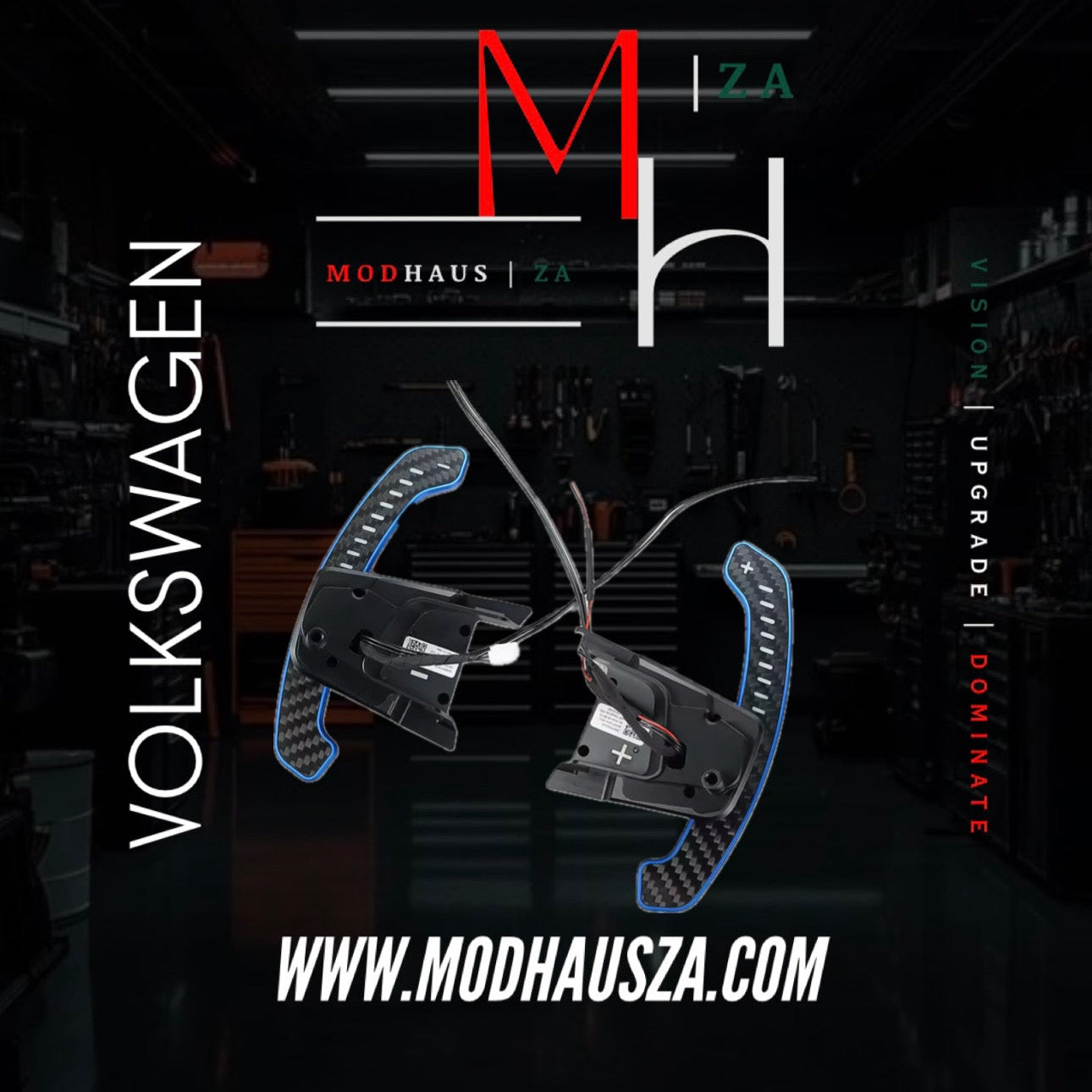 GOLF MK7/7.5 LED CARBON PADDLE SHIFT EXTENSION