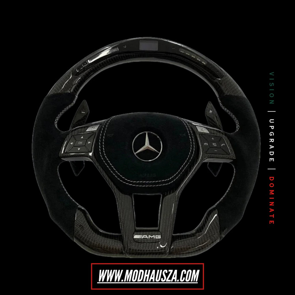 MERCEDES BENZ AMG LED CARBON FIBRE STEERING