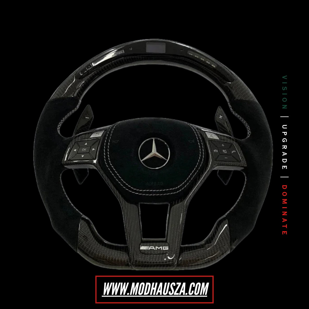 MERCEDES BENZ AMG LED CARBON FIBRE STEERING