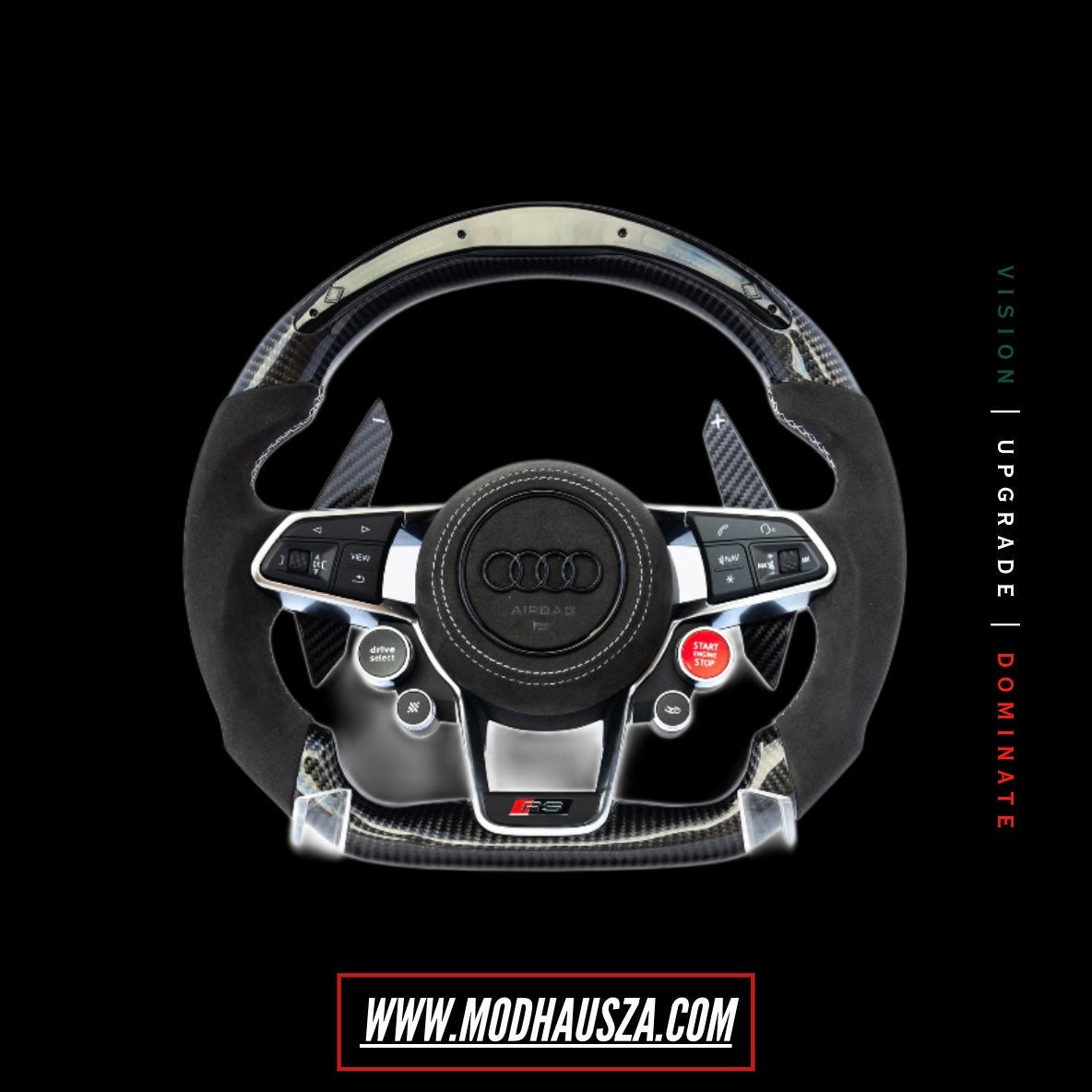 AUDI R/RS/S LED CARBON FIBRE STEERING