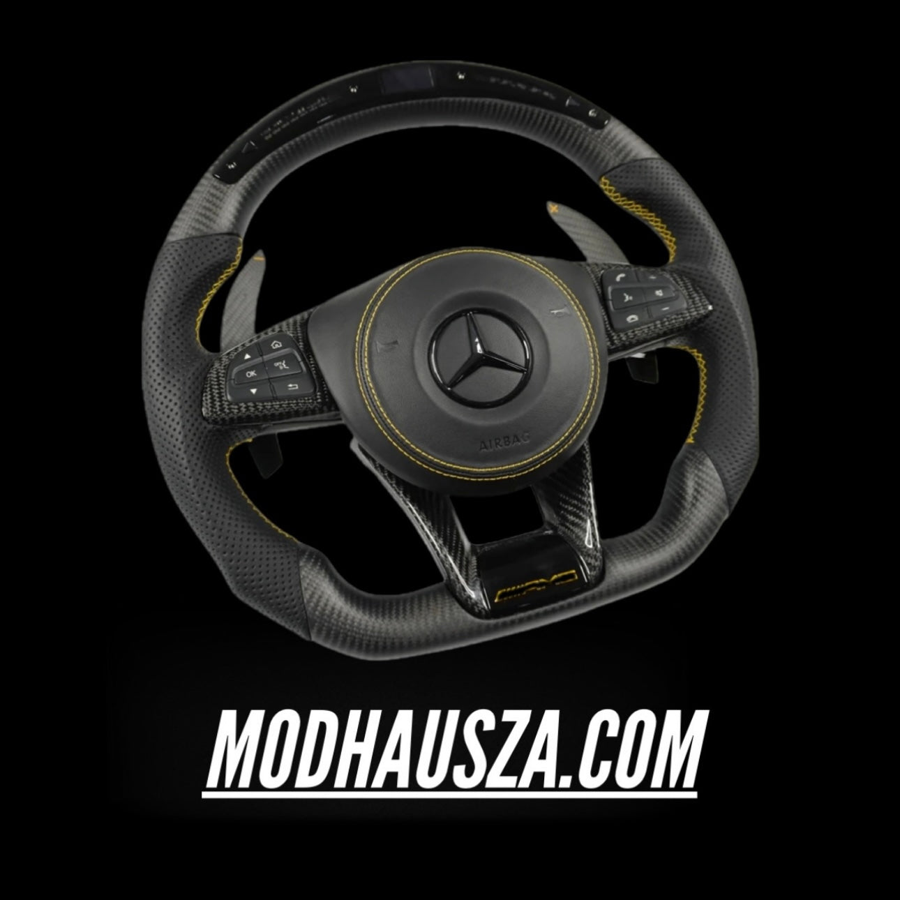 MERCEDES BENZ AMG LED CARBON FIBRE STEERING