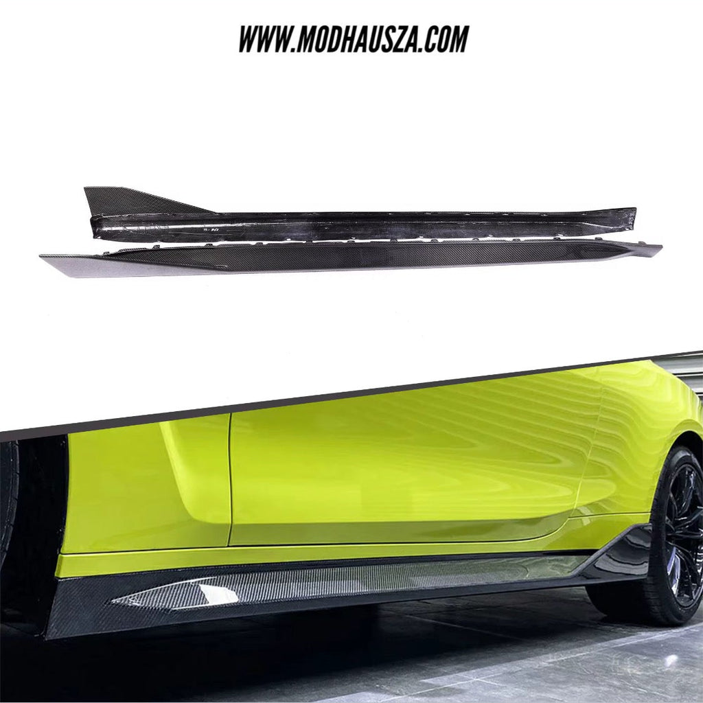 BMW G80 CARBON FIBRE M PERFORMANCE STYLE SIDE SKIRT