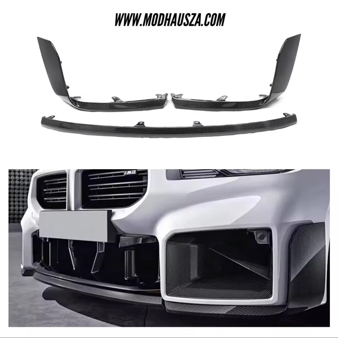 BMW G87/M2 CARBON FIBRE M PERFORMANCE STYLE FRONT LIP