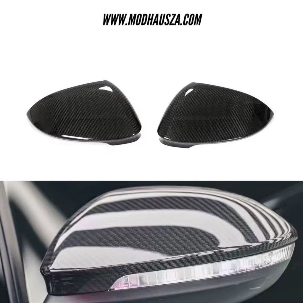 VW GOLF MK8 GTI/R CARBON FIBRE MIRROR COVERS