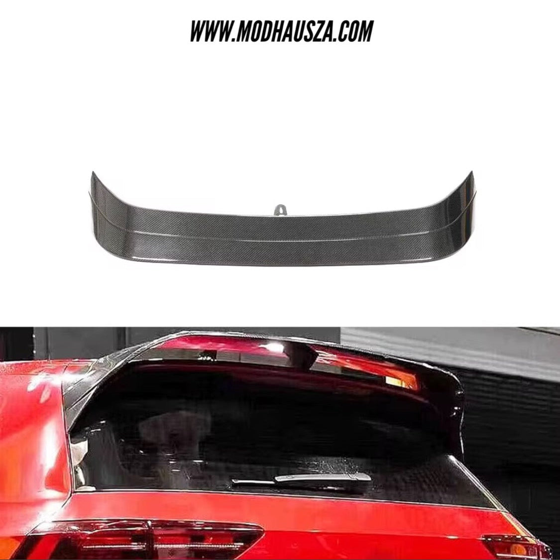 VW GOLF MK8 GTI/R CS STYLE CARBON FIBRE ROOF SPOILER