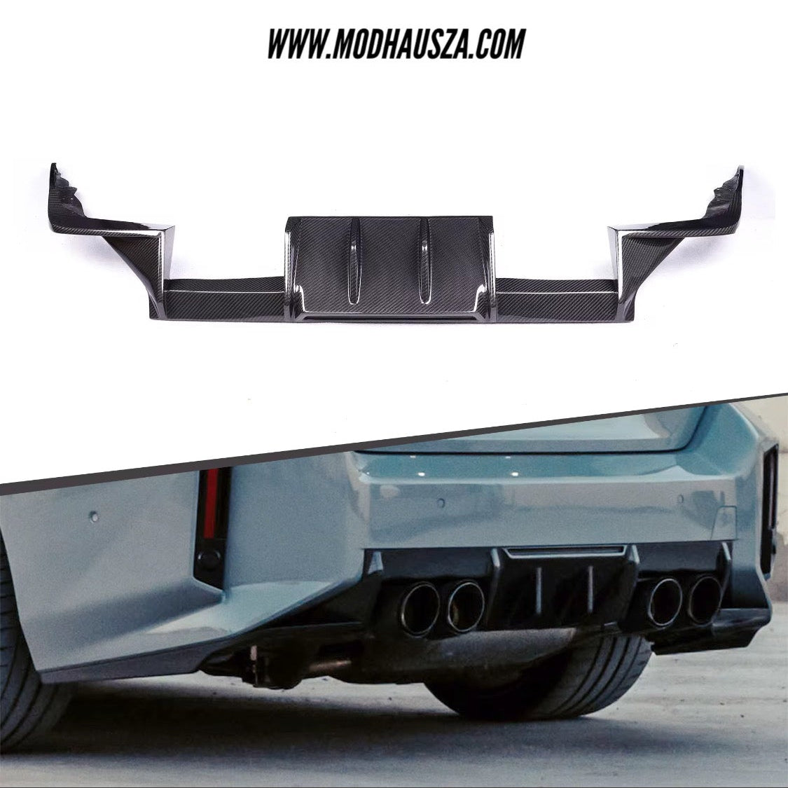 BMW G87/M2 CARBON FIBRE MHC STYLE REAR DIFFUSER