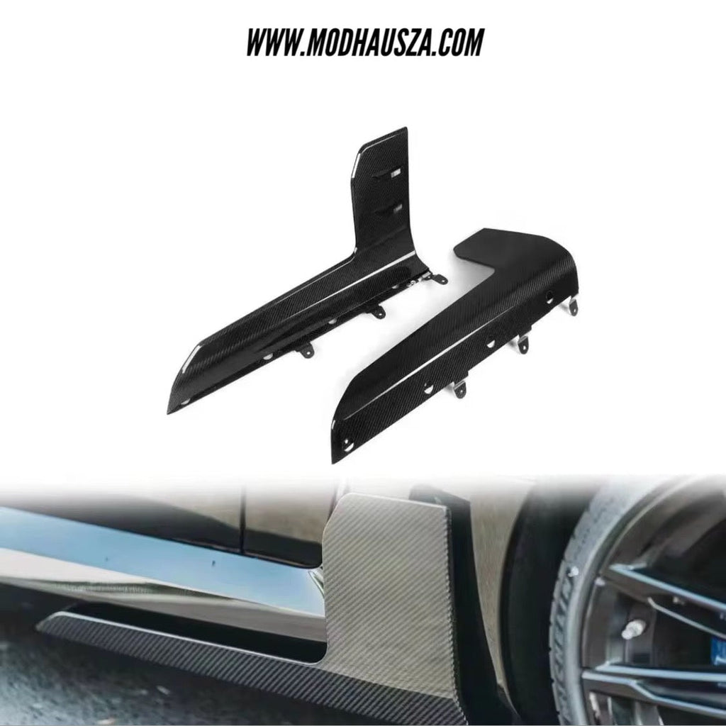 BMW G87/M2 CARBON FIBRE M PERFORMANCE STYLE SIDE SKIRT EXTENSIONS
