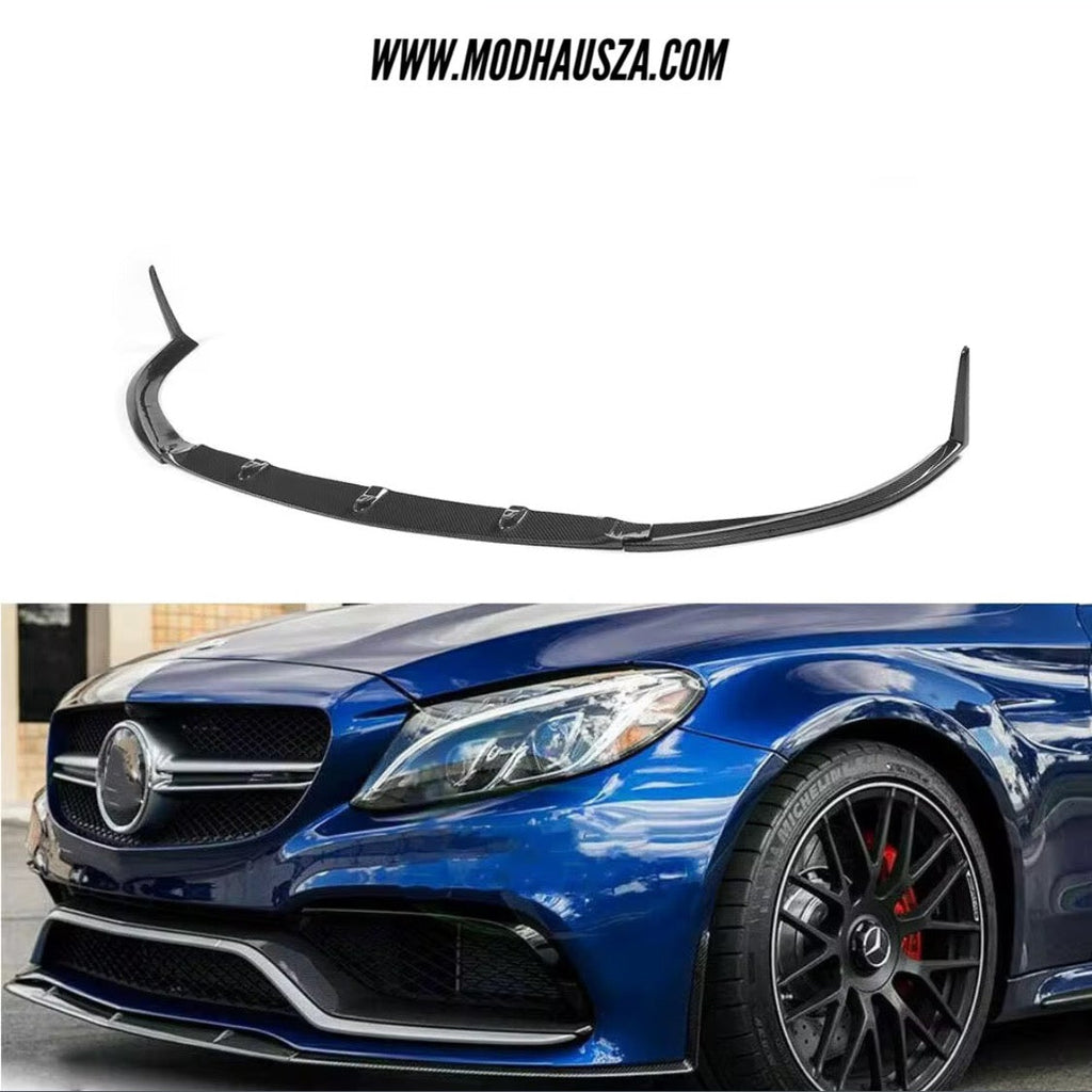 MERCEDES BENZ W205/C63 CARBON FIBRE F1 STYLE FRONT LIP