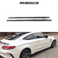 MERCEDES BENZ W205/C63 COUPE CARBON FIBRE PSM STYLE SIDE SKIRTS