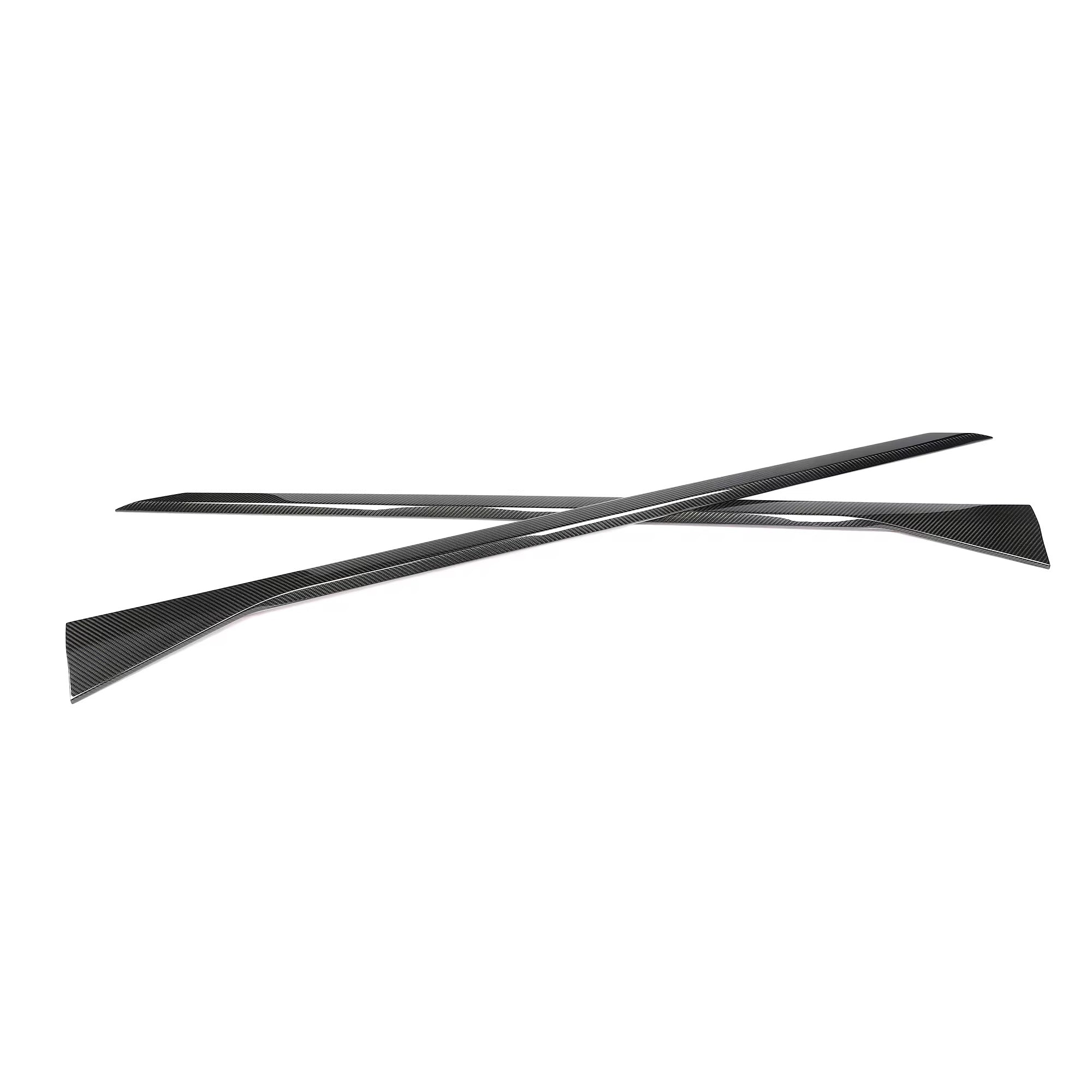 BMW G90/G91/M5 CARBON FIBRE M-PERFORMANCE STYLE SIDE SKIRT EXTENSIONS