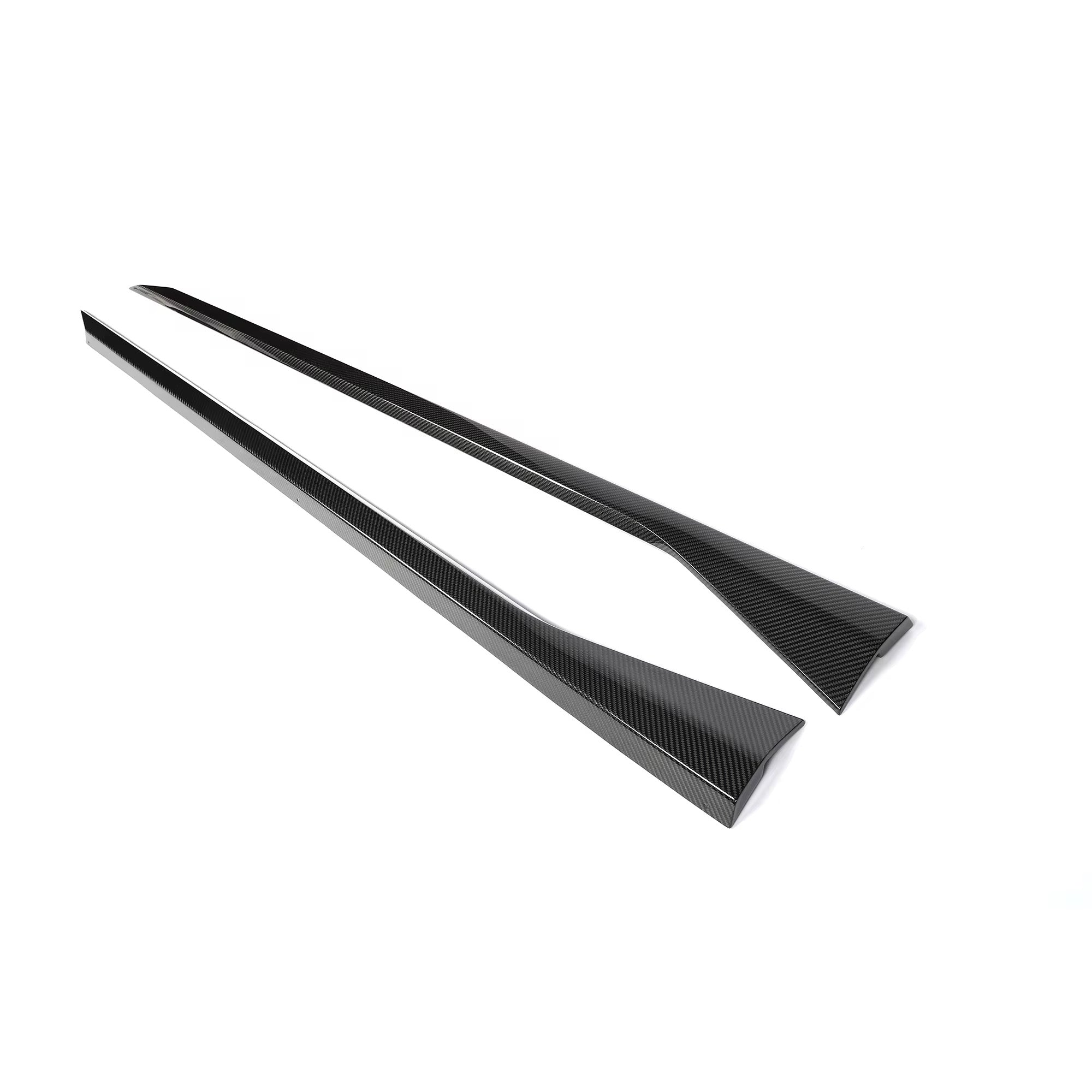 BMW G90/G91/M5 CARBON FIBRE M-PERFORMANCE STYLE SIDE SKIRT EXTENSIONS