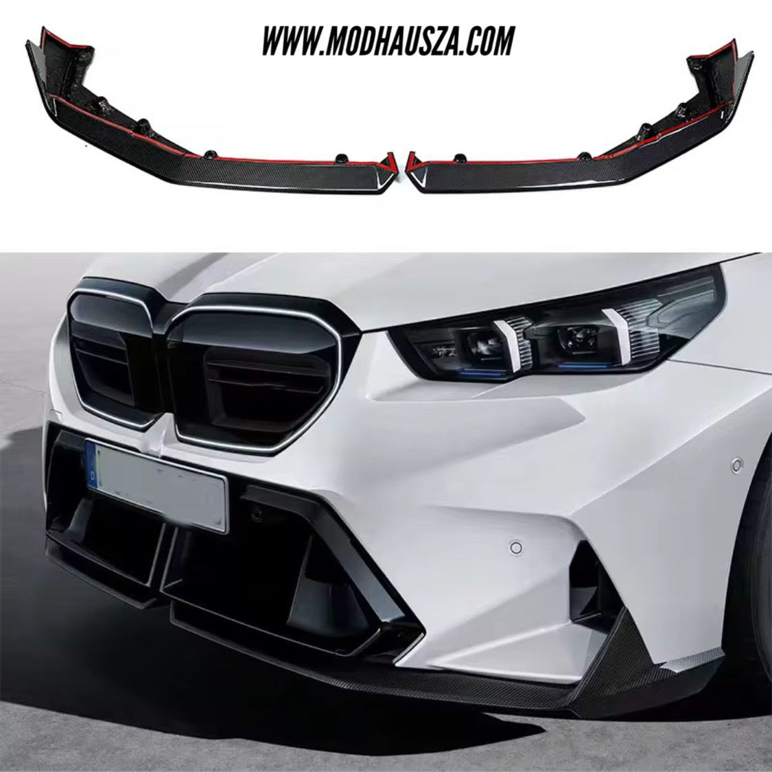 BMW G90/G91/M5 CARBON FIBRE M-PERFORMANCE STYLE FRONT SPOILER