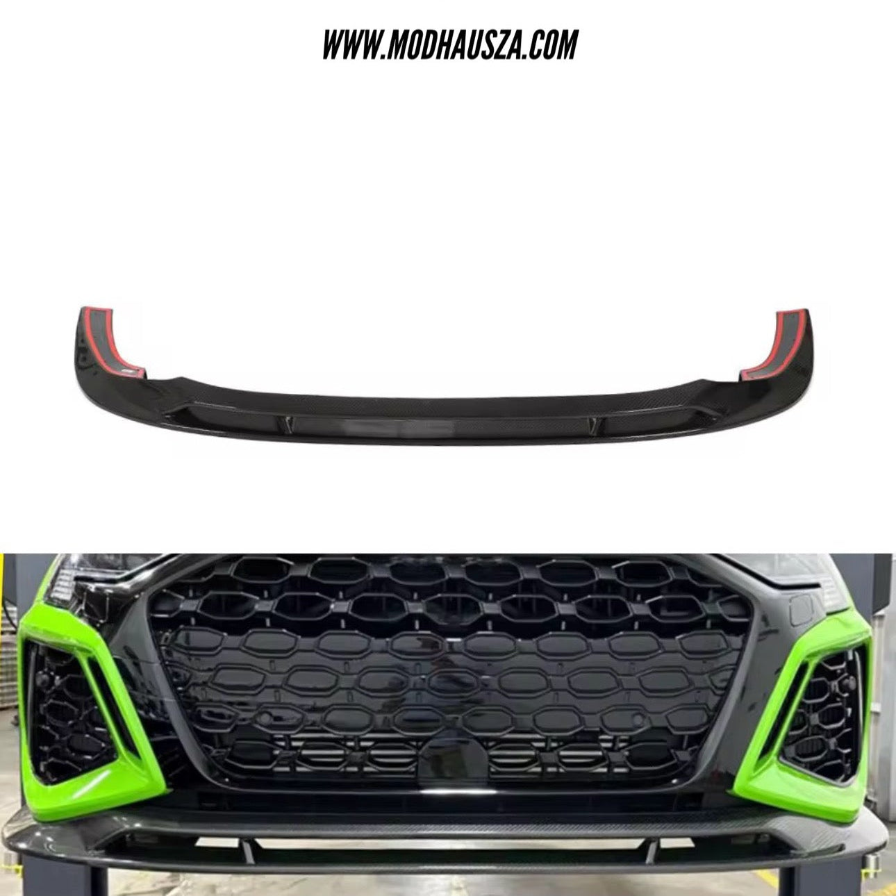 AUDI 8Y/RS3 CARBON FIBRE AERO STYLE FRONT LIP