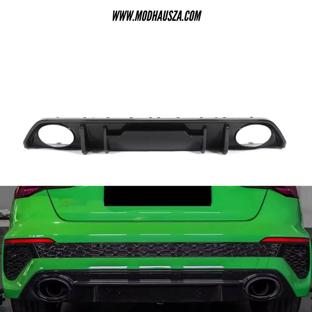 AUDI 8Y/RS3 SEDAN CARBON FIBRE V-STYLE DIFFUSER